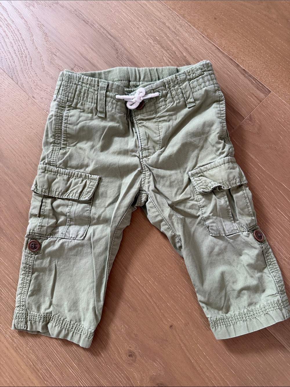 GAP Olive Cargo Pants with Drawstring